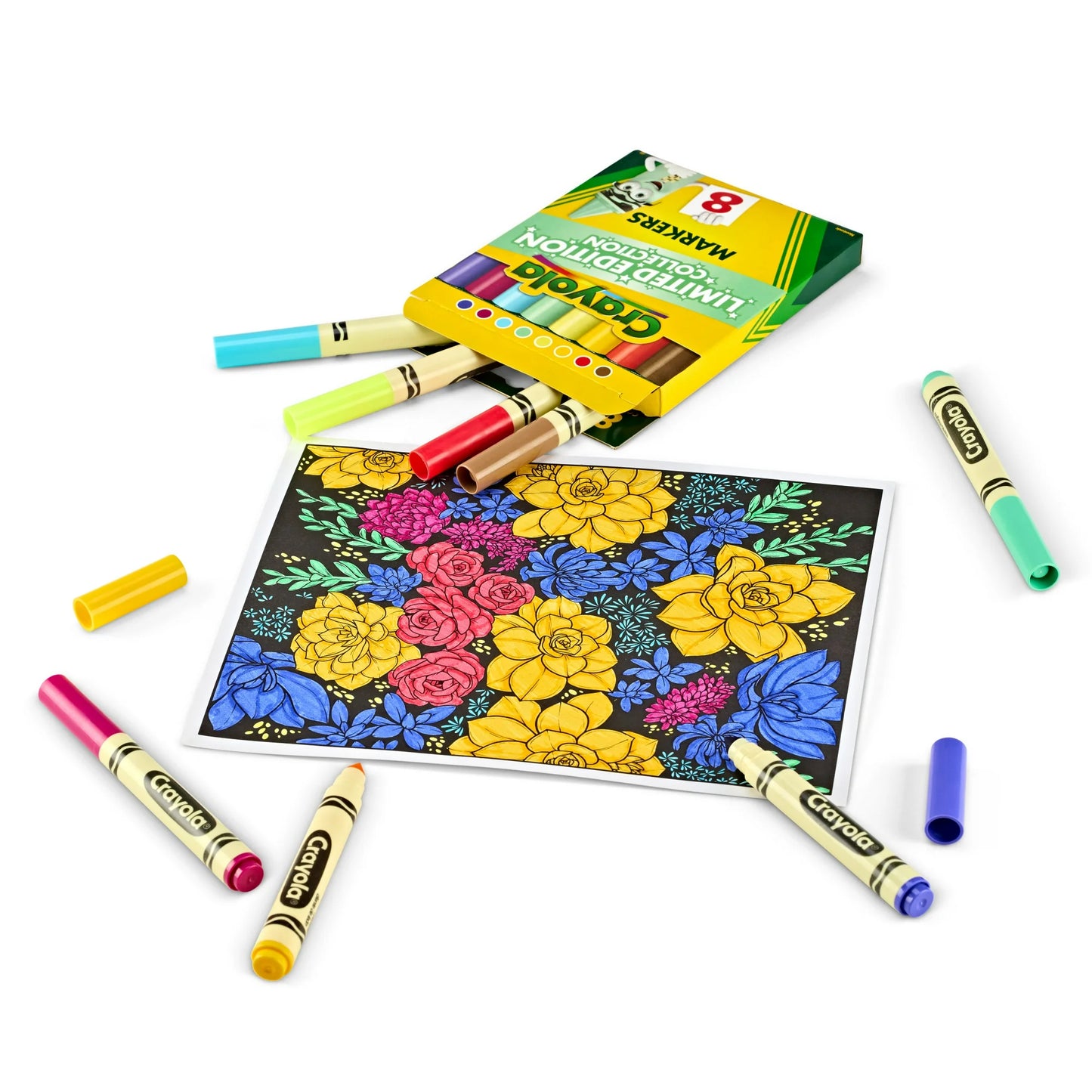 Crayola Limited Edition Colors Broad Line Markers, 8 Ct, Coloring & School Supplies, Classroom Essentials, Gifts, 3+