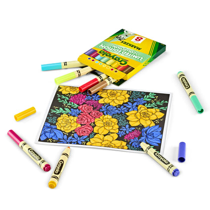 Crayola Limited Edition Colors Broad Line Markers, 8 Ct, Coloring & School Supplies, Classroom Essentials, Gifts, 3+