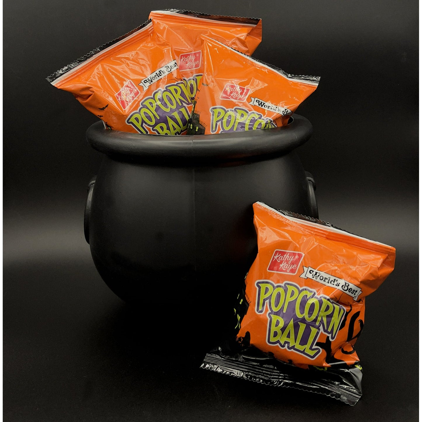 Kathy Kayes Halloween Sweet & Salty Popcorn Balls, Gluten Free, Peanut and Tree-Nut Free