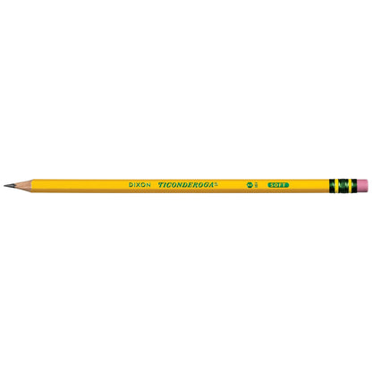 Ticonderoga Premium Wood Pencils, Sharpened #2 Lead, Yellow, 48 Count, 0.20 Lead Size
