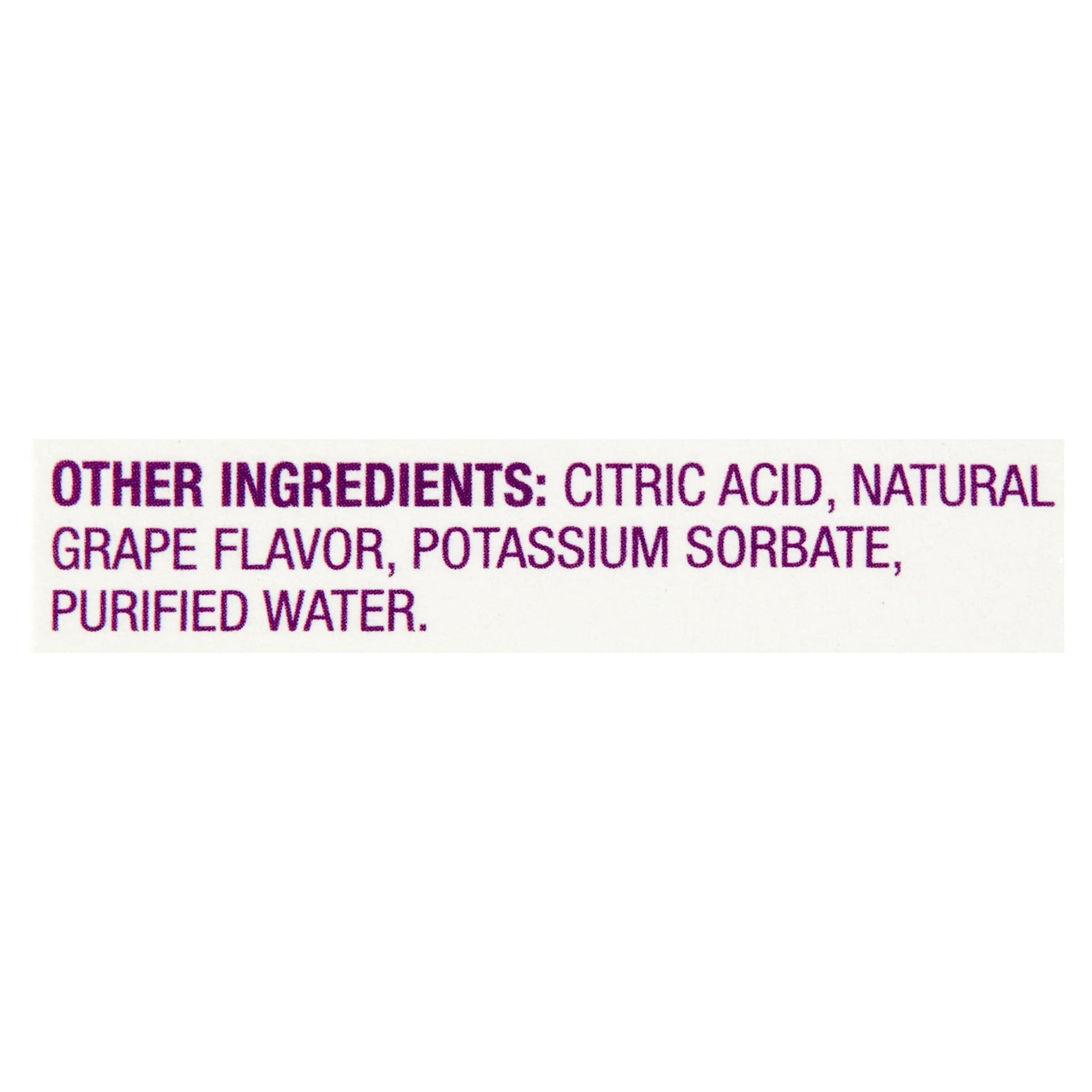 Image displaying text about ingredients and details of a gentle relief product