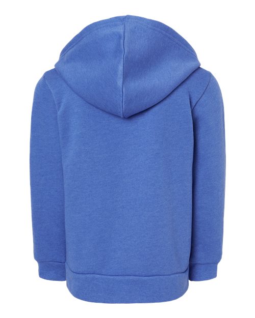 Toddler Zip-Up Hoodie Heather True Royal – Soft Fleece Cotton Blend | Kids Hoodie | Unisex Toddler Jacket