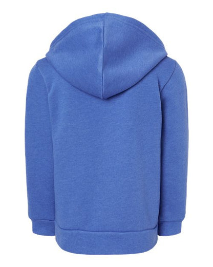 Toddler Zip-Up Hoodie Heather True Royal – Soft Fleece Cotton Blend | Kids Hoodie | Unisex Toddler Jacket
