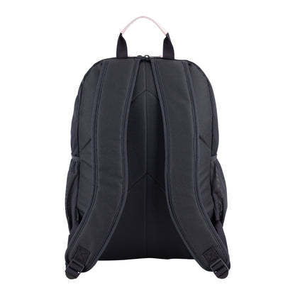Versatile dual-carry backpack with adjustable shoulder straps and top handles for multiple carrying options.