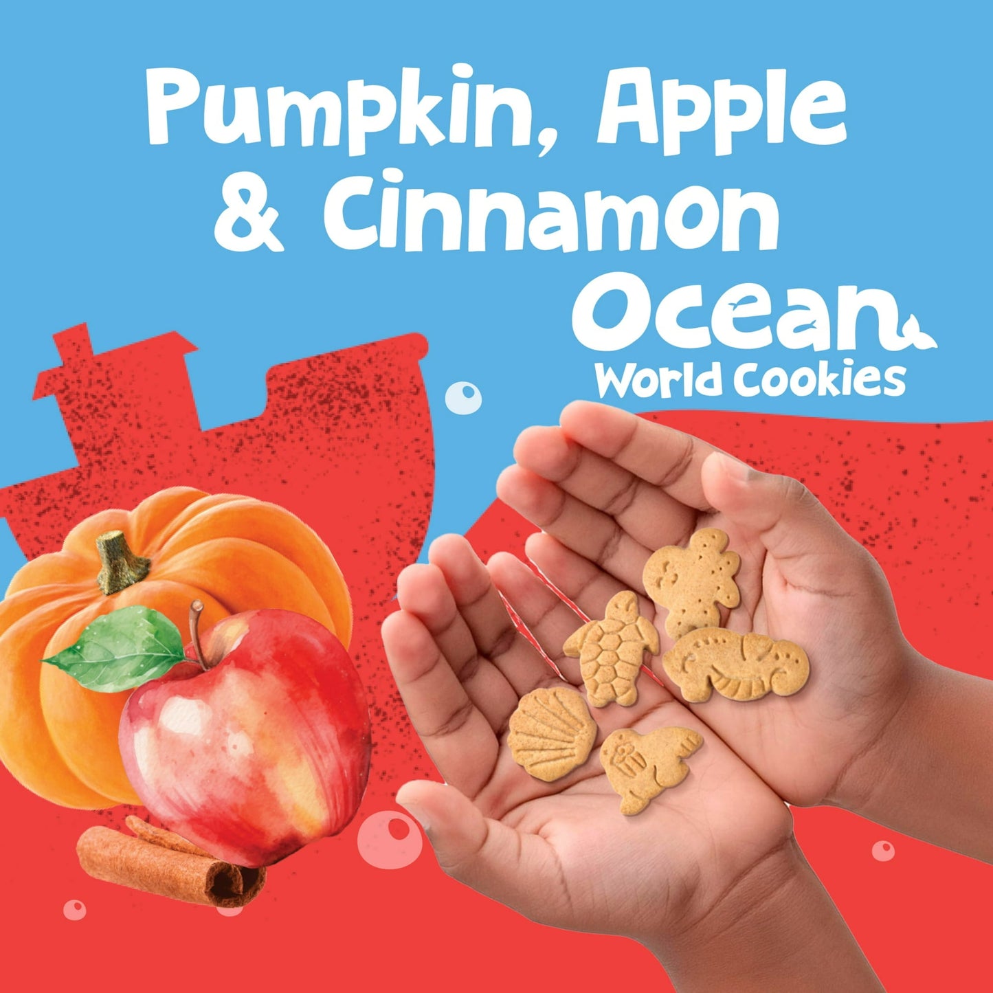 Gerber Get'ems Pumpkin, Apple & Cinnamon Cookies, Kid Snacks Made with Real Veggies & Fruits, 5 oz Bag