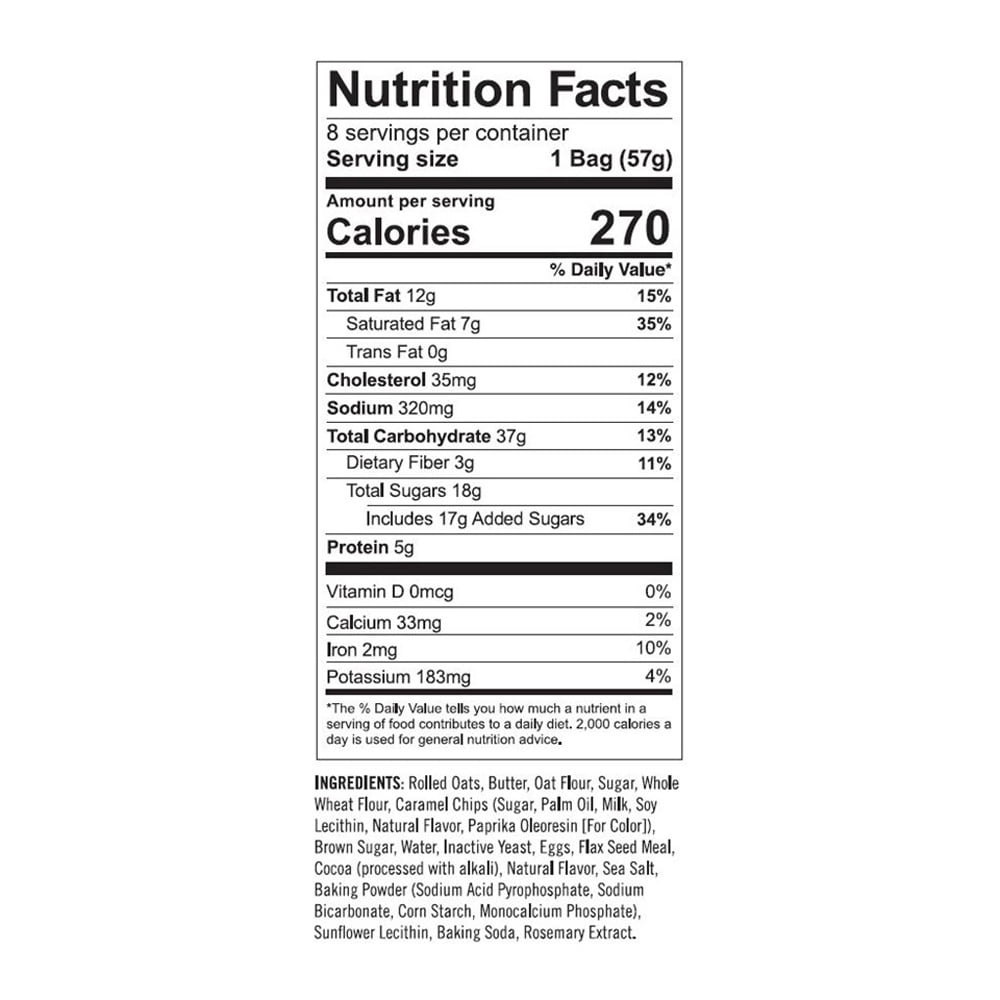 Image displaying Text about the details of Lactation support cookies bag