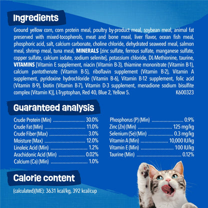 Image displaying text about the details of a dry cat food