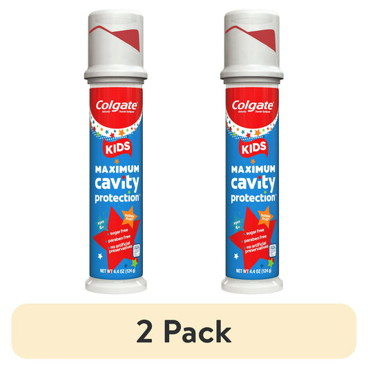 Colgate Kids Cavity Protection Toothpaste with Fluoride, Mild Bubble Fruit, 4.4 oz Pump