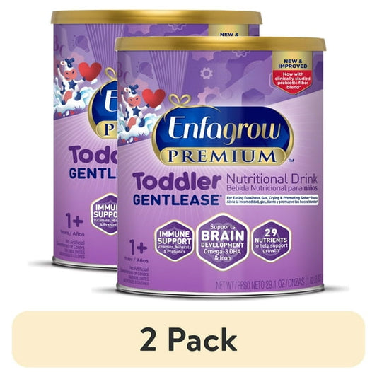 Enfagrow Premium Gentlease Toddler Nutritional Drink, For Sensitive Bellies, 29.1 oz (2 pack)