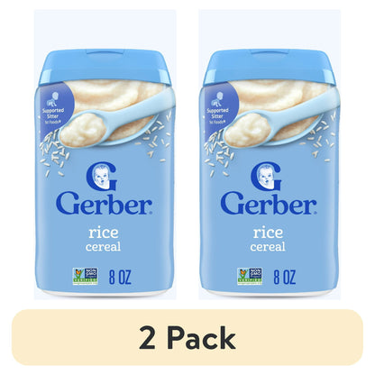 Gerber Stage 1 Baby Food, Baby Rice Cereal, Gerber Cereal For Baby, Infant Cereal 8 oz
