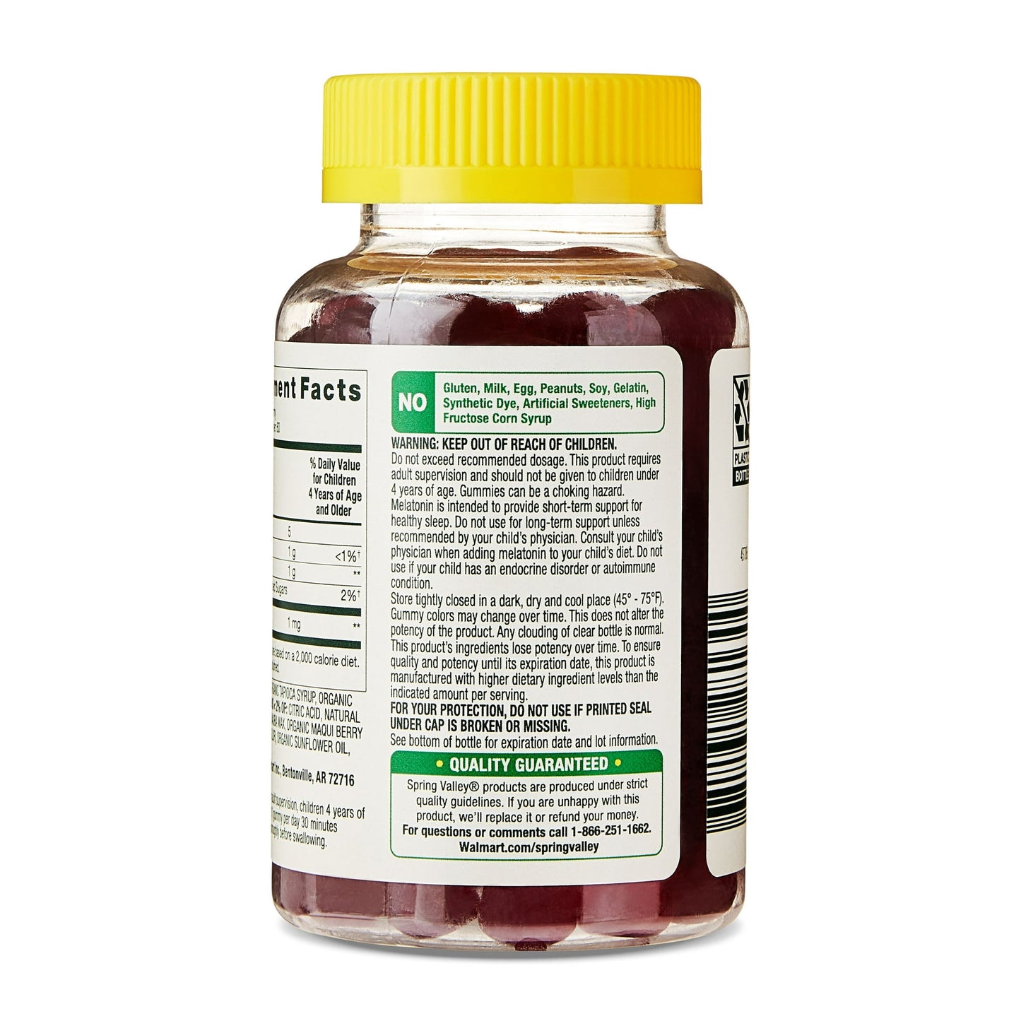 Image showing text about ingredients and details of a Daily wellness supplement product for kids