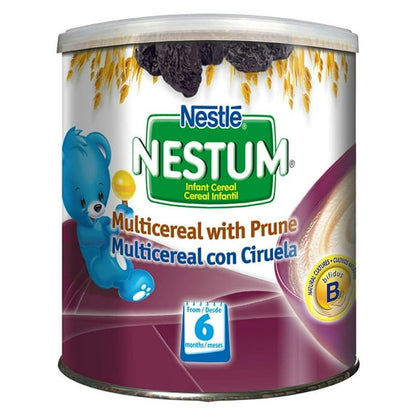 Nestle Nestum Infant Cereal, Multicereal with Prune, 9.5 OZ (Pack of 6)