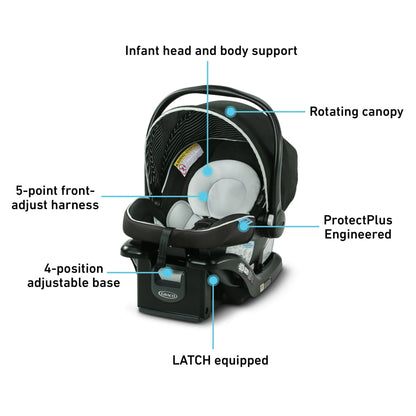 Graco SnugRide Lite LX Infant Car Seat, Studio