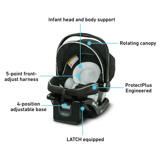 Graco SnugRide Lite LX Infant Car Seat, Studio