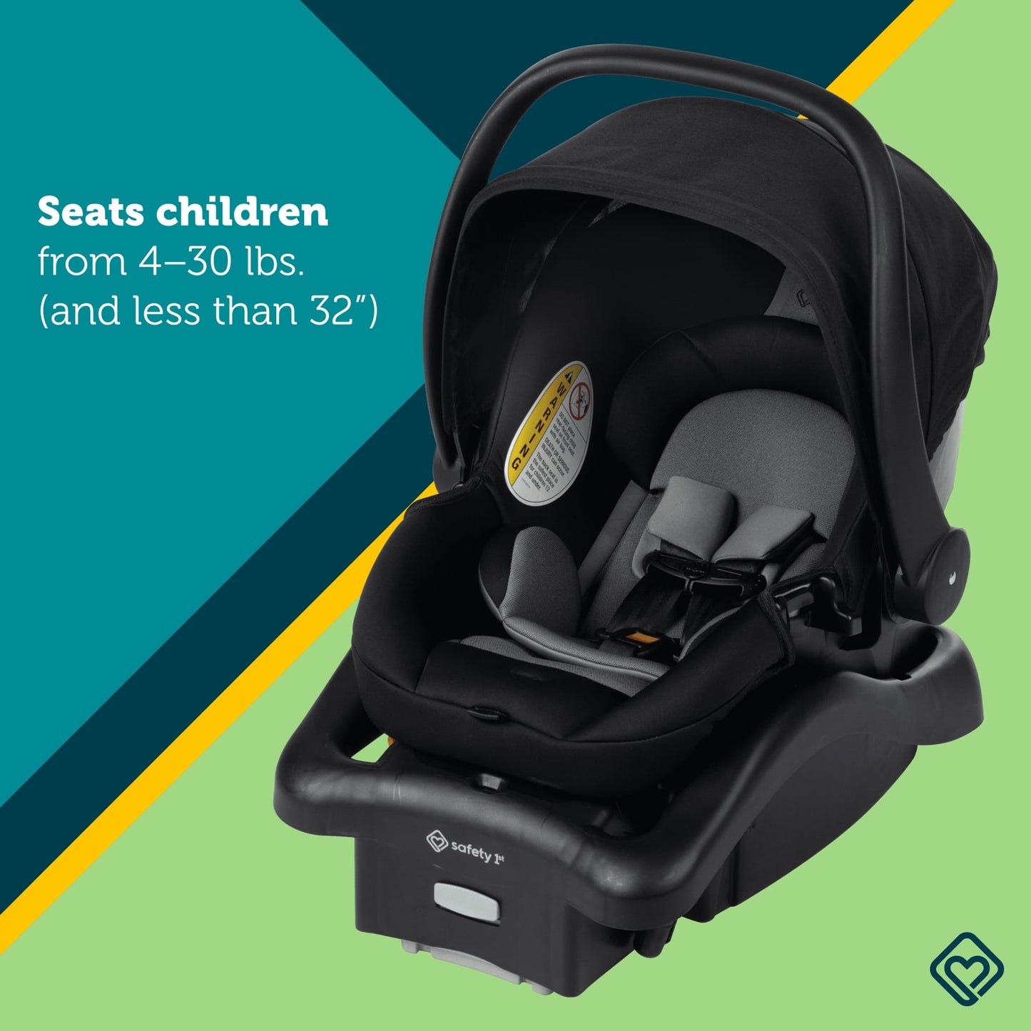 Safety 1st onBoard Insta-Latch Infant Car Seat, Cowbird, Unisex