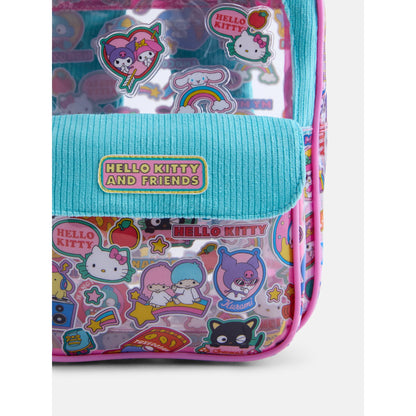 Cute clear backpack with adjustable straps and secure zippered compartments for daily use and special events.