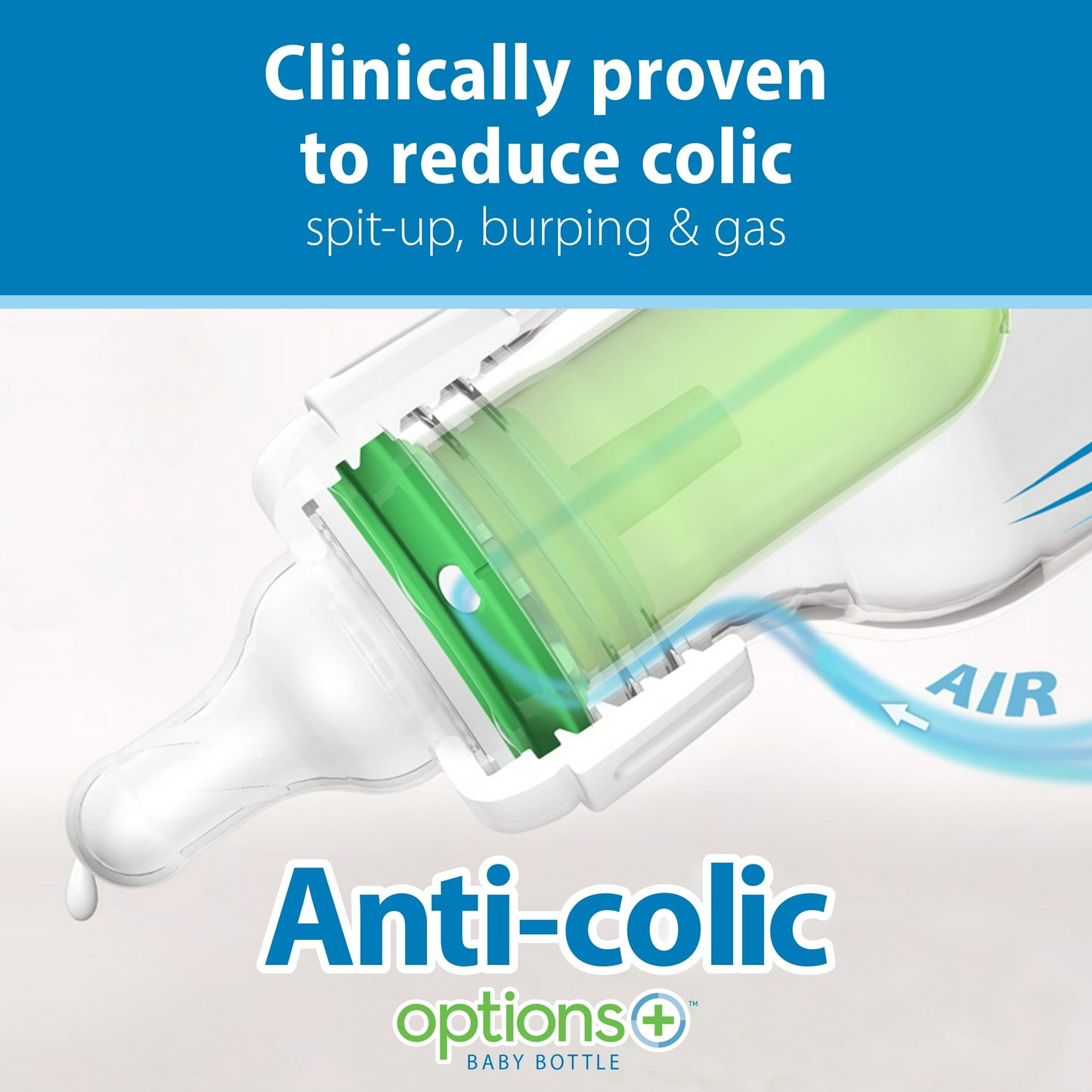 Dr. Brown's Natural Flow Anti-Colic Options+ First Year Baby Bottle Gift Set, BPA free, 0m+