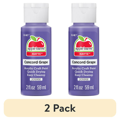2 pack Acrylic craft paint with matte finish – great for arts, crafts, and DIY projects