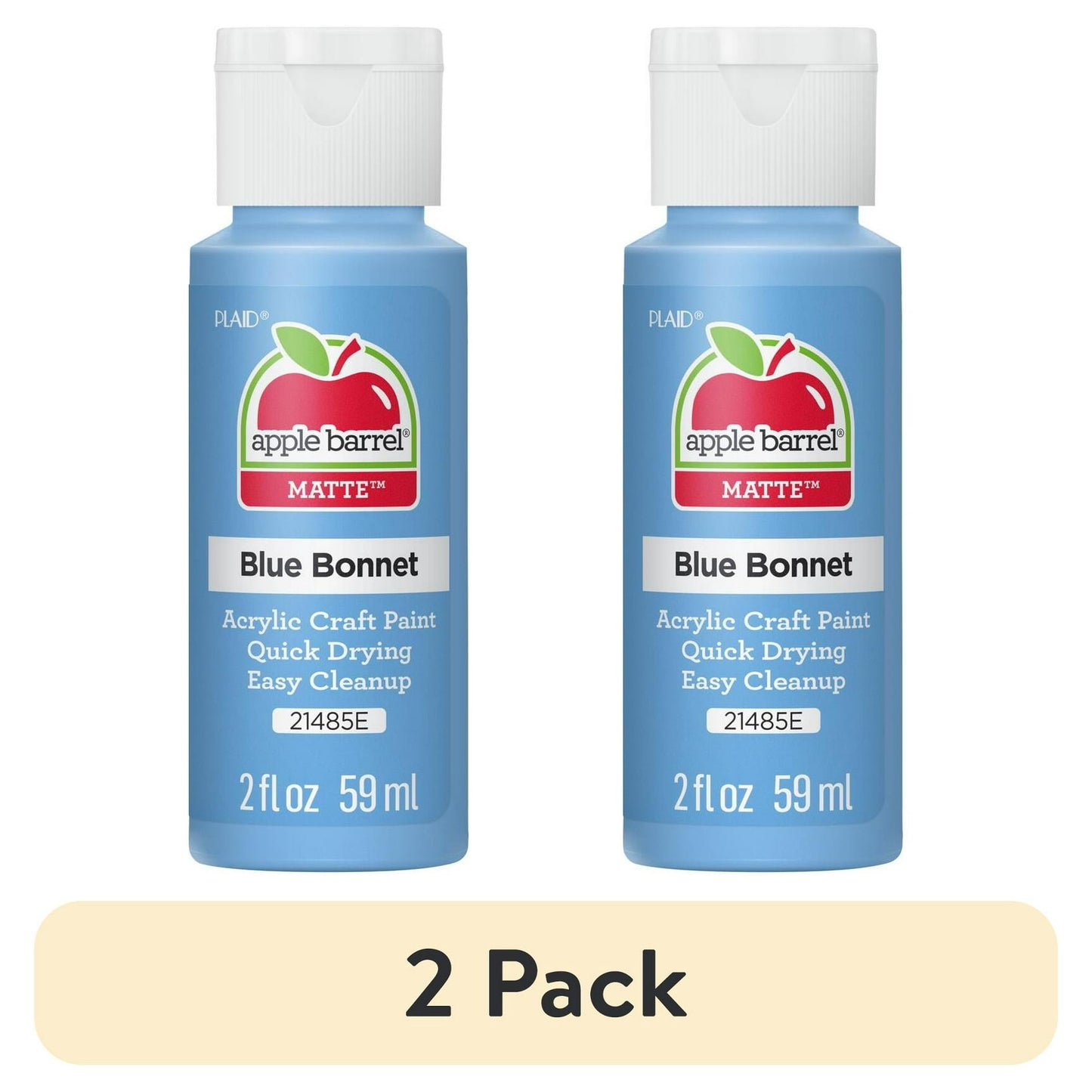 2 pack Acrylic craft paint with matte finish – great for arts, crafts, and DIY projects