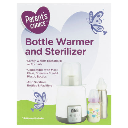Image displaying a baby bottle warmer/sterilizer in it's box