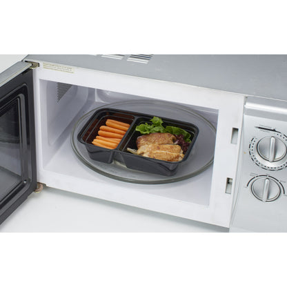 Mainstays Meal Prep Food Storage Containers, Black