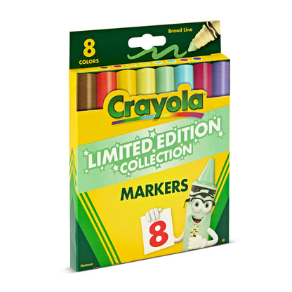 Crayola Limited Edition Colors Broad Line Markers, 8 Ct, Coloring & School Supplies, Classroom Essentials, Gifts, 3+