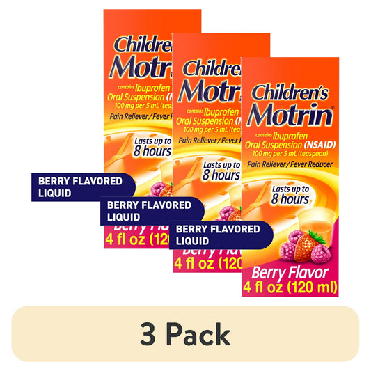 Childrens Motrin Ibuprofen Kids Medicine, Berry Flavored, 4 fl. oz
