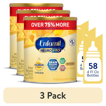 Enfamil NeuroPro Powder Baby Formula, Brain Support