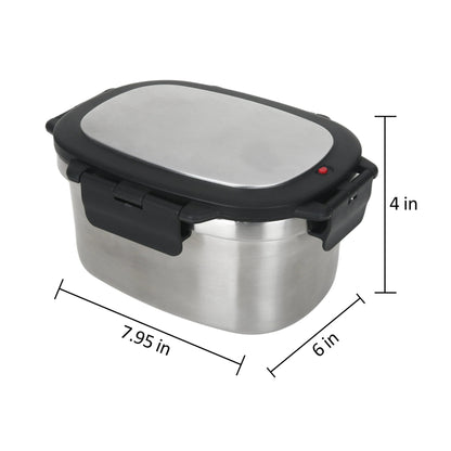 Reusable lunch box displayed on a white background.