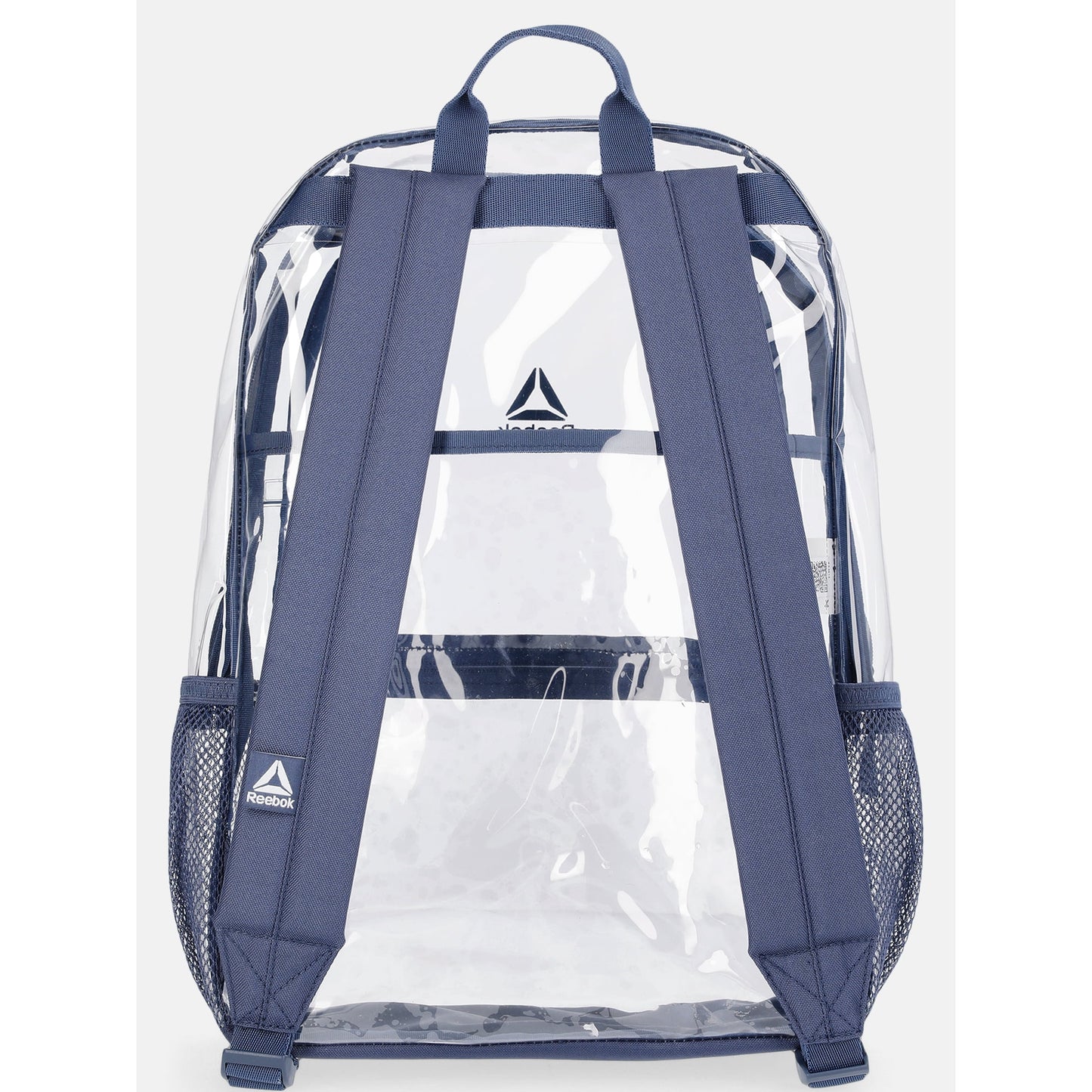 Lightweight clear backpack featuring comfortable adjustable shoulder straps for all-day wear.