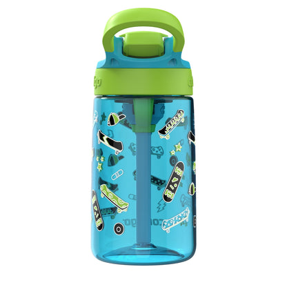 Contigo Kids Water Bottle with Redesigned AUTOSPOUT Straw, Blue, 14 oz