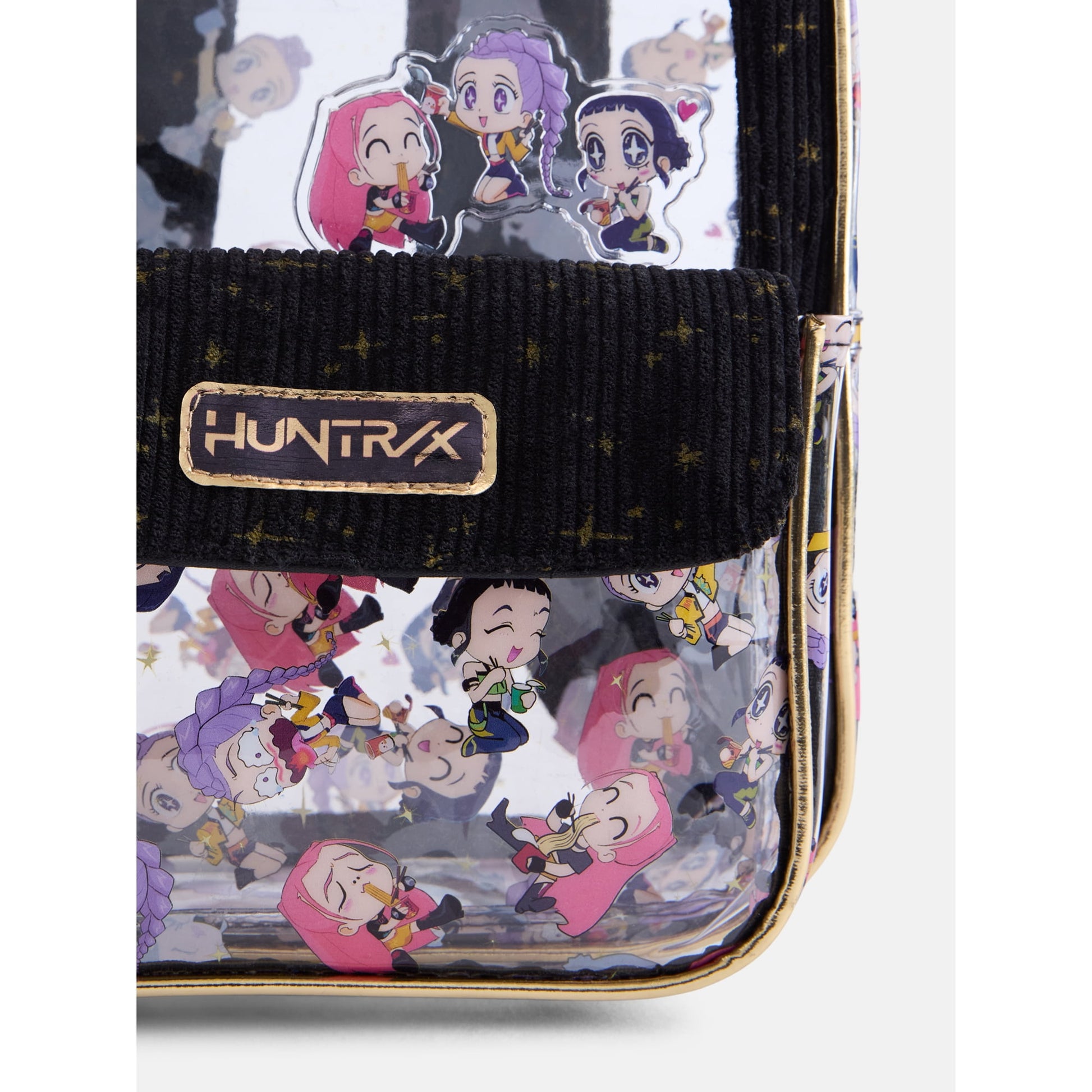 Cute clear backpack with adjustable straps and secure zippered compartments for daily use and special events.