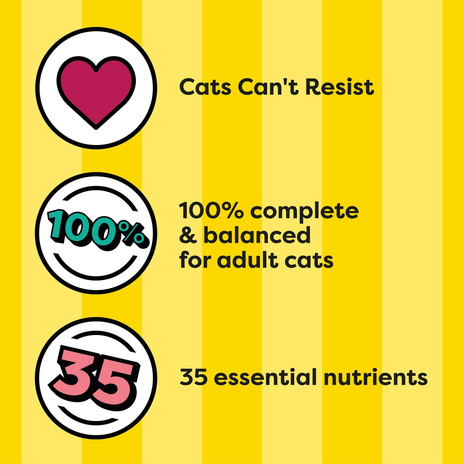 Image displaying text about the details of a dry cat food