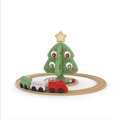 Festive Christmas holiday tree playset featuring a cheerful seasonal design, perfect for winter celebrations, imaginative play, and adding decorative charm to any home