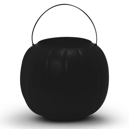 Black and Orange 8.5 Inch Halloween Pumpkin Treat Pail By Way To Celebrate