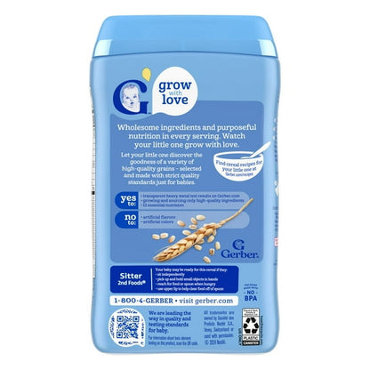 Gerber Stage 2 Baby Food, Multigrain Cereal, Whole Grains, Baby Cereal 16 oz