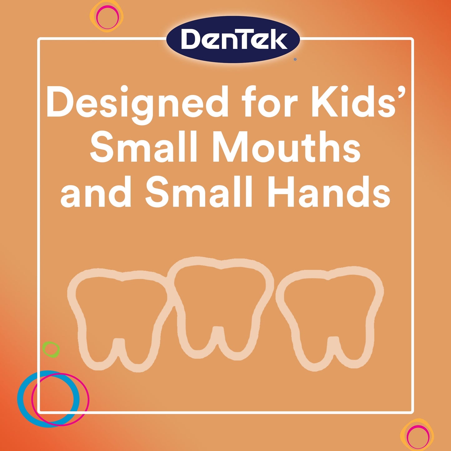 DenTek Kids Fun Flossers, Floss Picks, Removes Food  Plaque, 90 Count