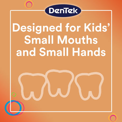 DenTek Kids Fun Flossers, Floss Picks, Removes Food  Plaque, 90 Count