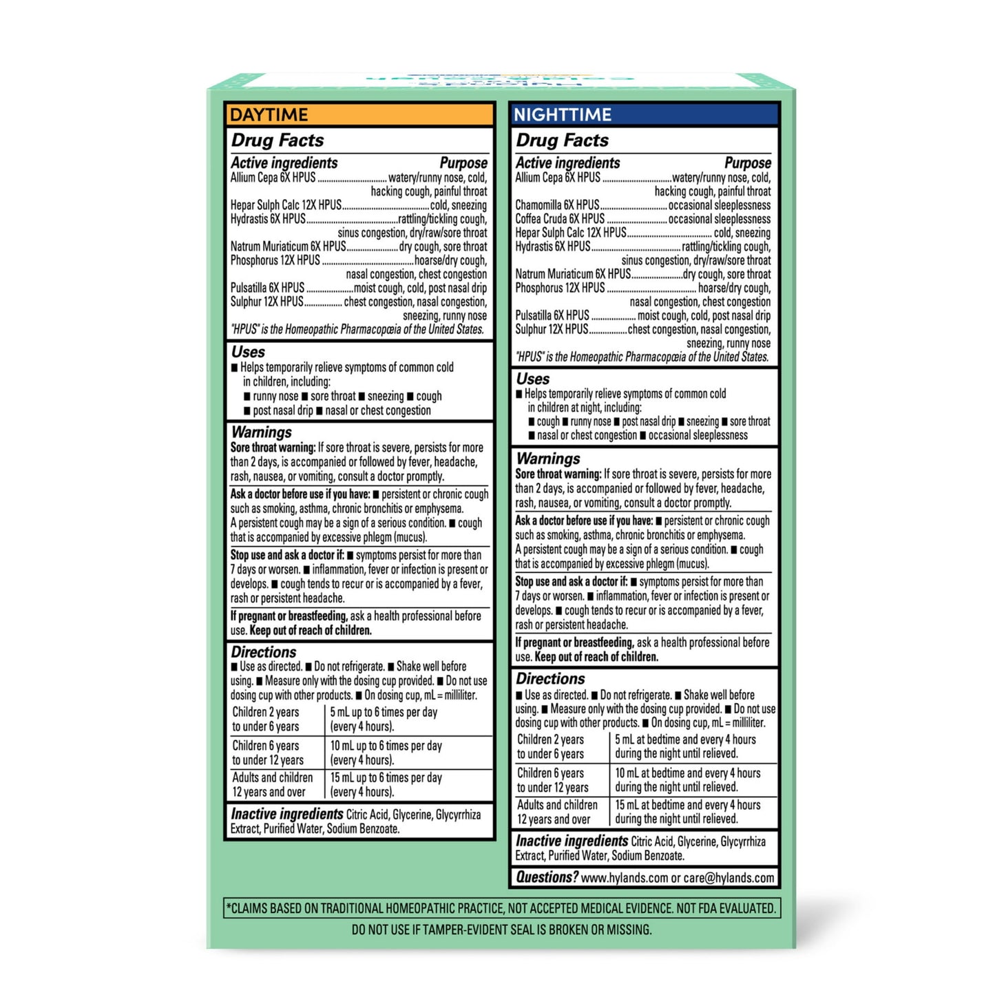 Image displaying text about details of a gentle relief product