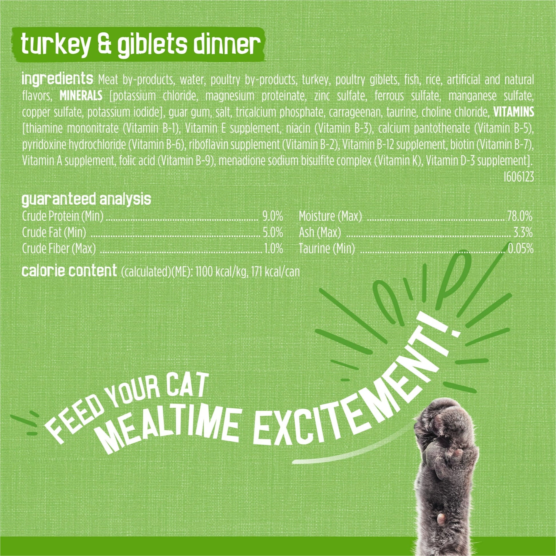 Image displaying text about the details of a Wet cat food