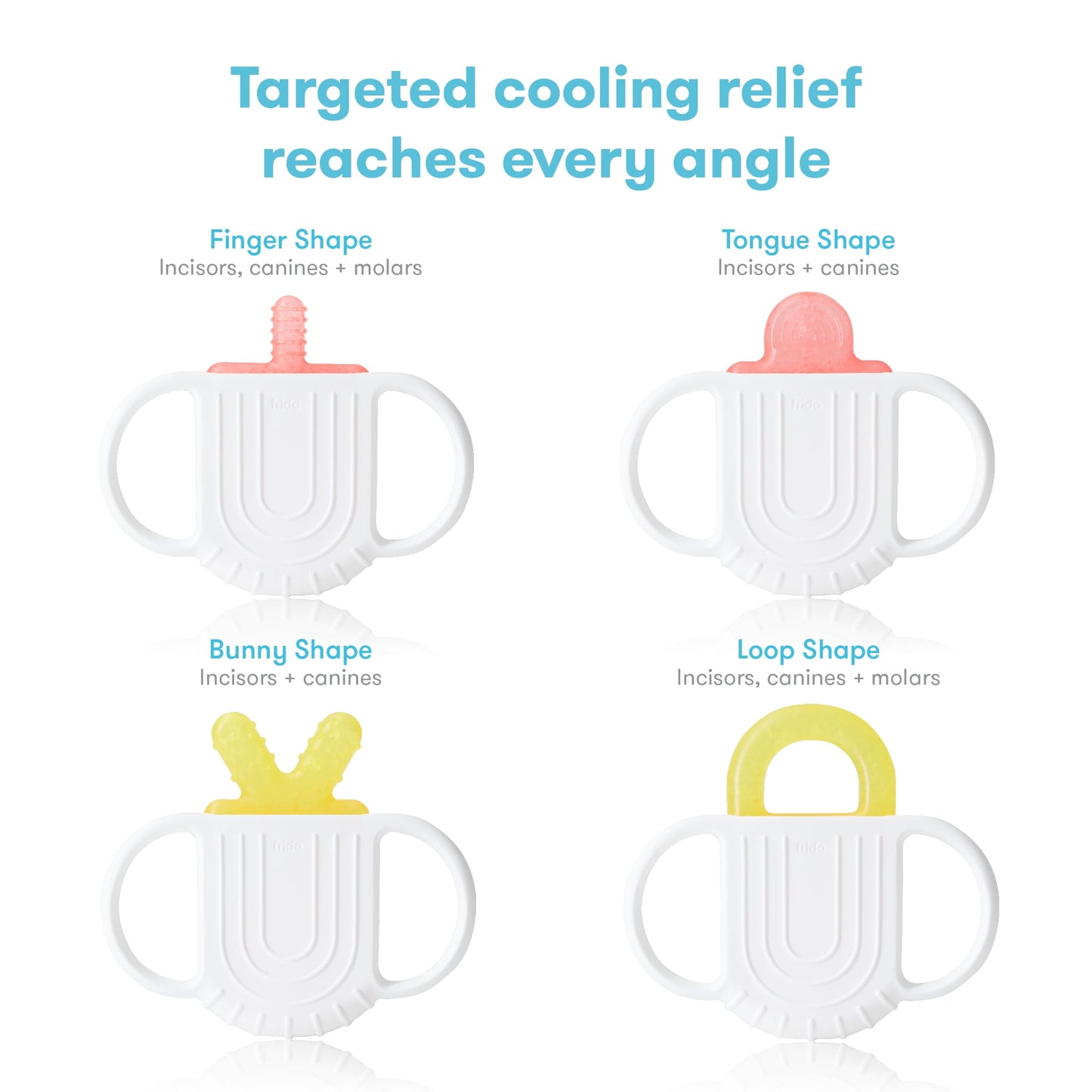 Frida Baby Not-Too-Cold-to-Hold Teether Toy for Infant Sore Gum Relief, 3 Pieces