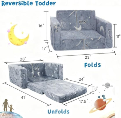 Image displaying a soft modular play furniture and it's dimension