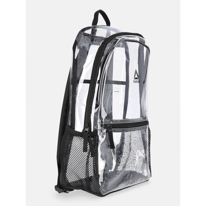 Lightweight clear backpack featuring comfortable adjustable shoulder straps for all-day wear.