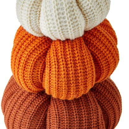 Stacked Yarn Pumpkins Tabletop Decor, Multicolor, 14", Fall by Way To Celebrate