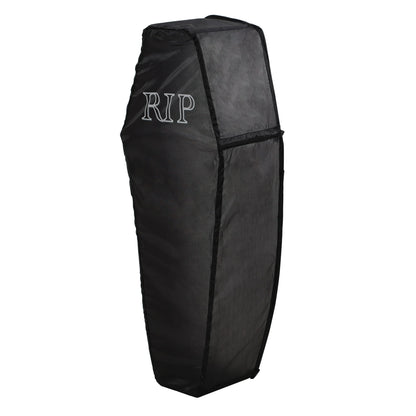 Collapsible Coffin Decoration, Black and White, 42", Halloween by Way To Celebrate