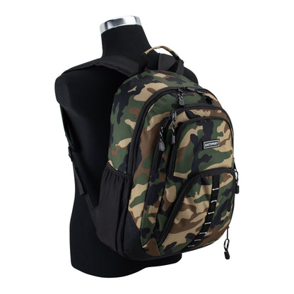Multi-purpose backpack with roomy storage compartments and comfortable adjustable shoulder straps