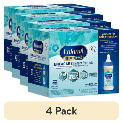4 boxes of infant formula with a '4 Pack' label.