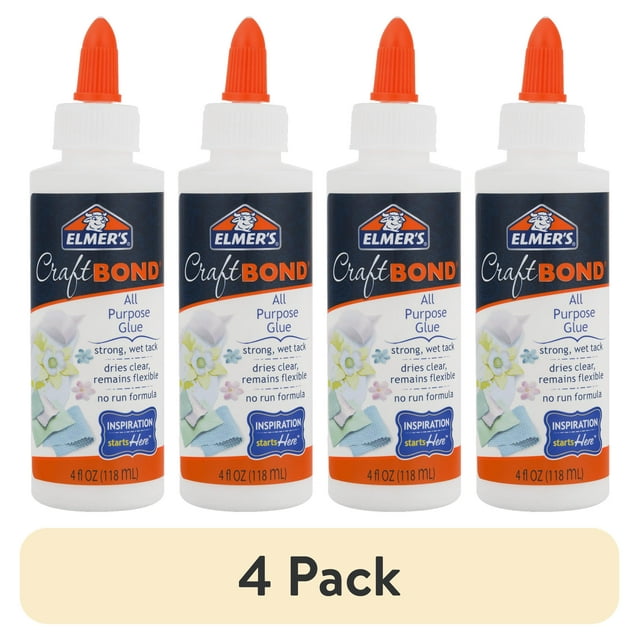 4 pack All-purpose liquid craft glue for arts, crafts, and DIY projects