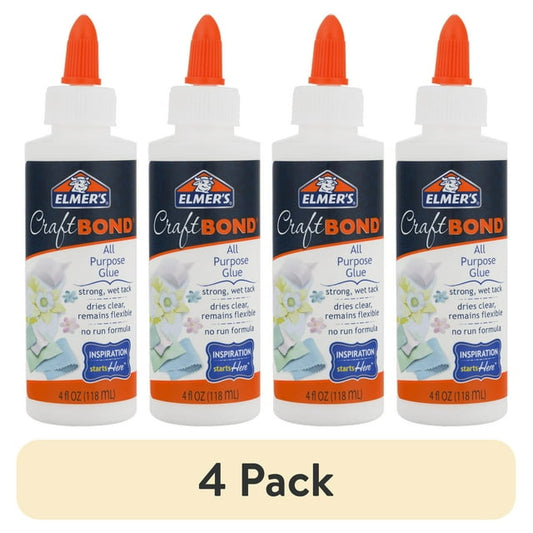 4 pack All-purpose liquid craft glue for arts, crafts, and DIY projects