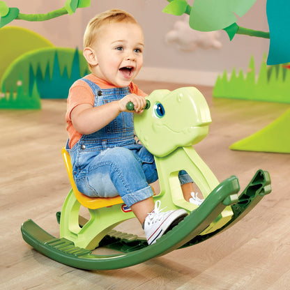 Colorful kids outdoor play equipment for active backyard fun and physical play for toddlers and young children.